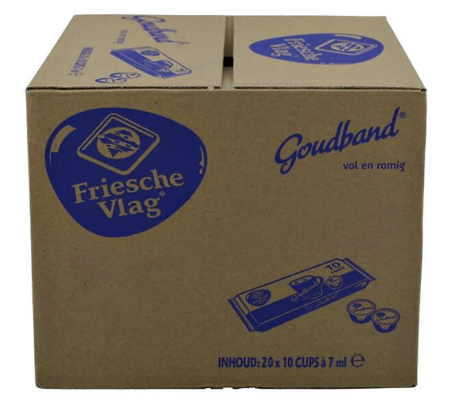 Koffiemelk Friesche Vlag goudband cups 10x7ml