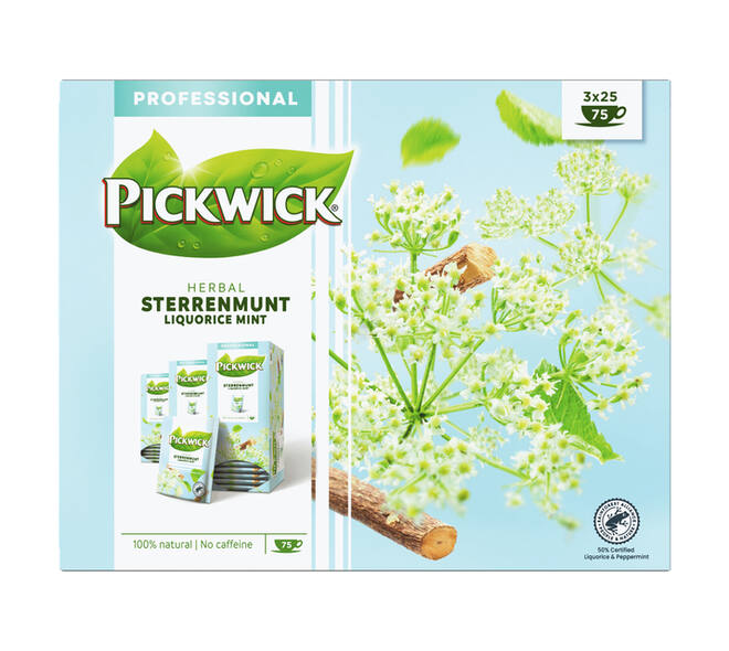 Thee Pickwick sterrenmunt 25x2gr met envelop