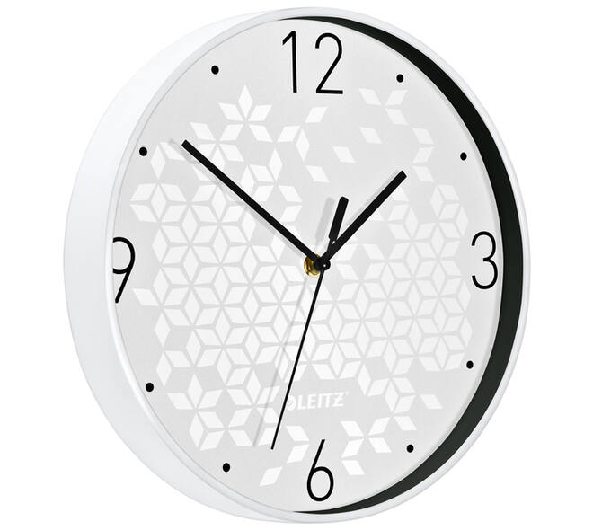 Wandklok Leitz WOW Ø29cm wit