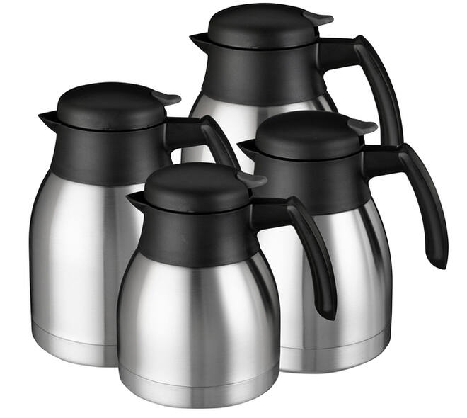 Thermoskan Bravilor dubbelwandig 1.5 liter RVS zwart