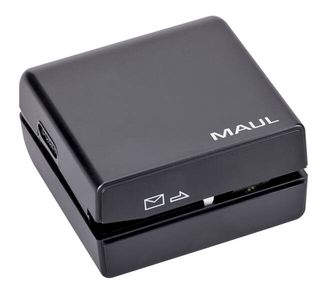 Briefopener MAUL Electrisch incl 4 batterijen 74x70x40mm blister