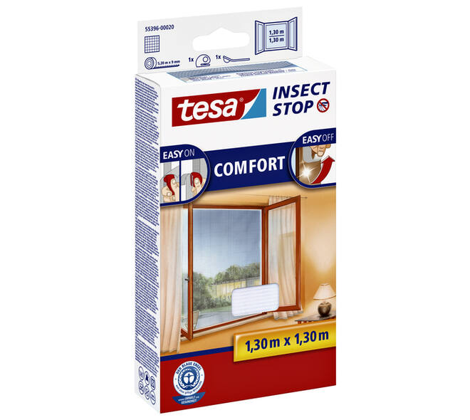 Insectenhor tesa® Insect Stop COMFORT raam 1,3x1,3m wit