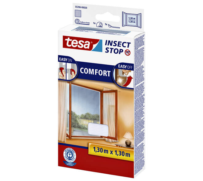 Insectenhor tesa® Insect Stop COMFORT raam 1,3x1,3m wit