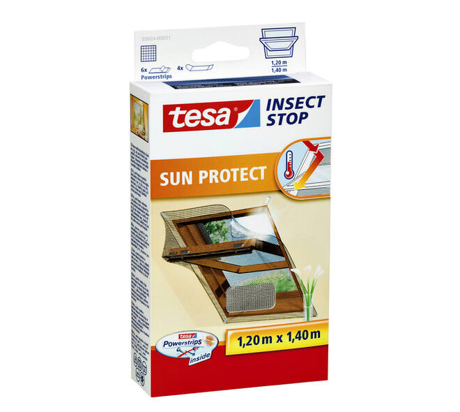 Insectenhor tesa® Insect Stop Klittenband voor dakramen 1,2x1,4m antraciet