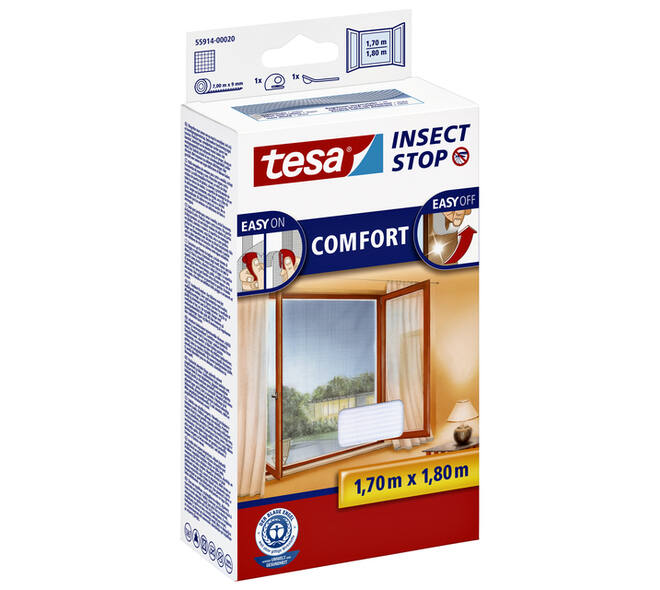 Insectenhor tesa® Insect Stop COMFORT raam 1,7x1,8m wit