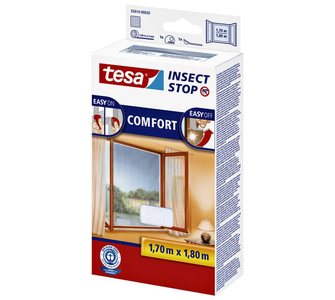 Insectenhor tesa® Insect Stop COMFORT raam 1,7x1,8m wit