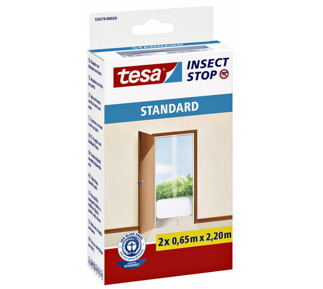 Insectenhor tesa® Insect Stop STANDARD deur 2x 0,65x2,20m antraciet