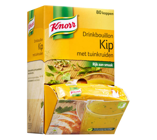 Drinkbouillon Knorr kip tuinkruiden 80 stuks