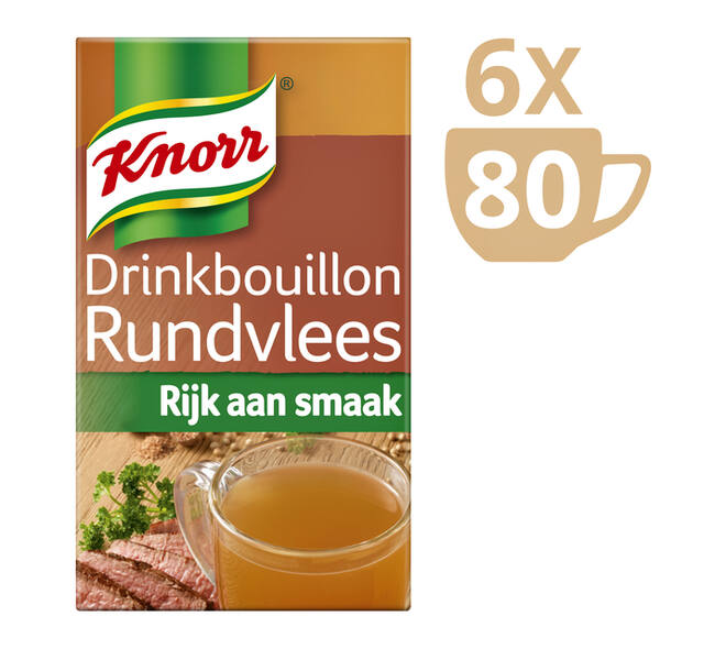 Drinkbouillon Knorr rundvlees 80 stuks
