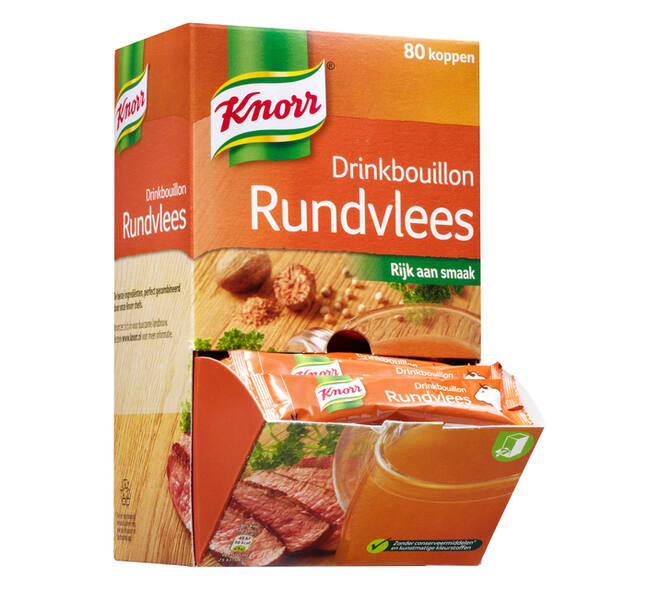 Drinkbouillon Knorr rundvlees 80 stuks