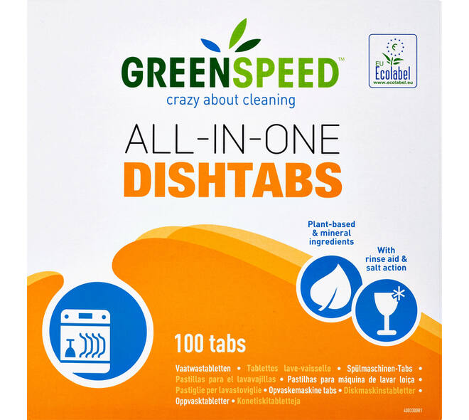 Vaatwastabletten Greenspeed All In One 100 stuks
