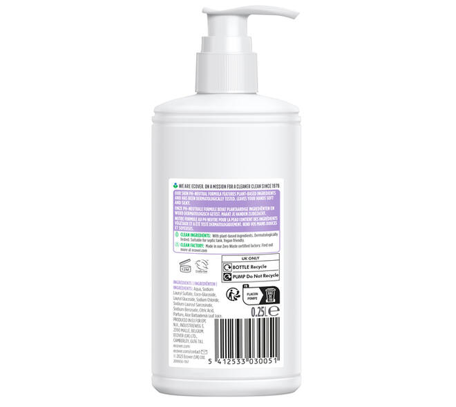 Handzeep Ecover met pomp 250ml
