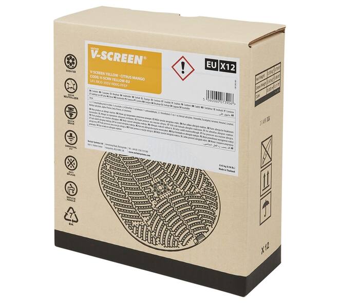Urinoirmat V-screen Citrus Mango