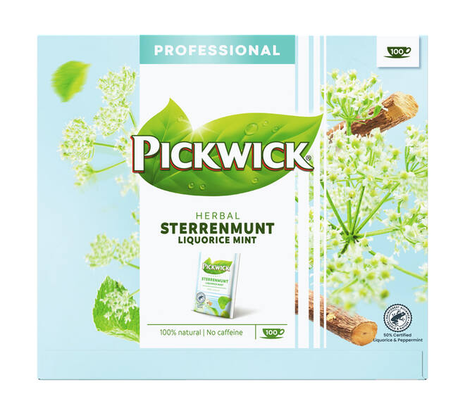Thee Pickwick sterrenmunt 100x2gr met envelop