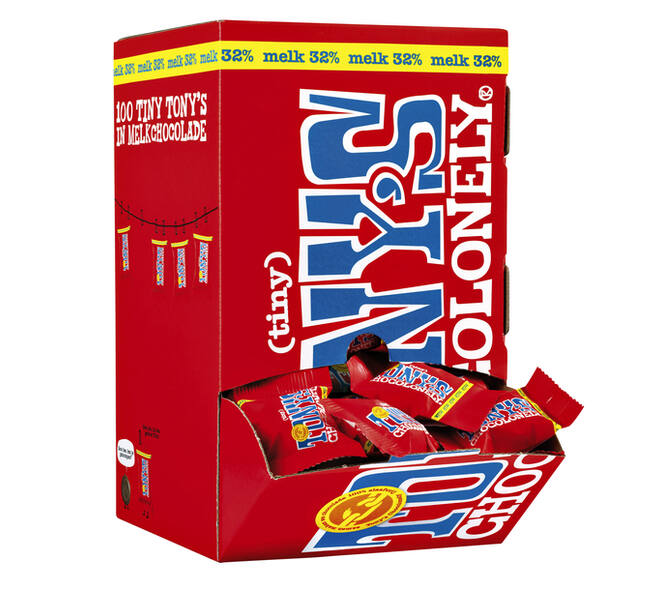 Chocolade Tony's Chocolonely tiny melk doos 100 st