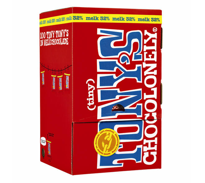 Chocolade Tony's Chocolonely tiny melk doos 100 st