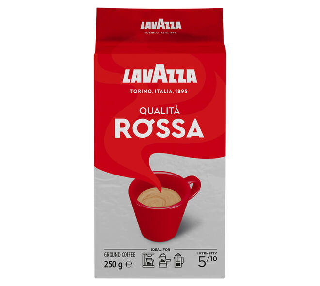 Koffie Lavazza gemalen Qualita Rossa 250gr