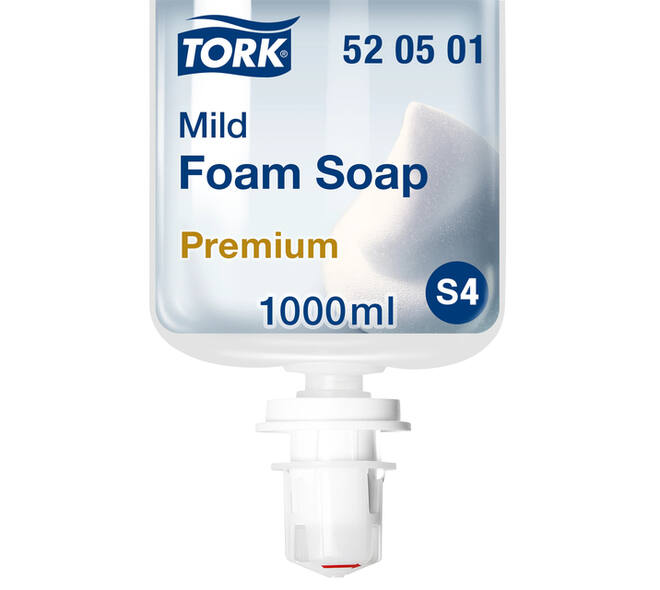 Handzeep Tork S4 Premium schuim 1000ml mild 520501