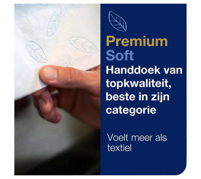 Handdoekrol Tork H1 Matic Premium 2-laags 100m wit 290016