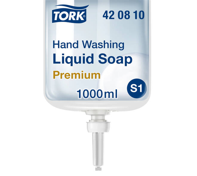 Handzeep Tork S1 Premium vloeibaar ongeparfumeerd 1000ml 420810