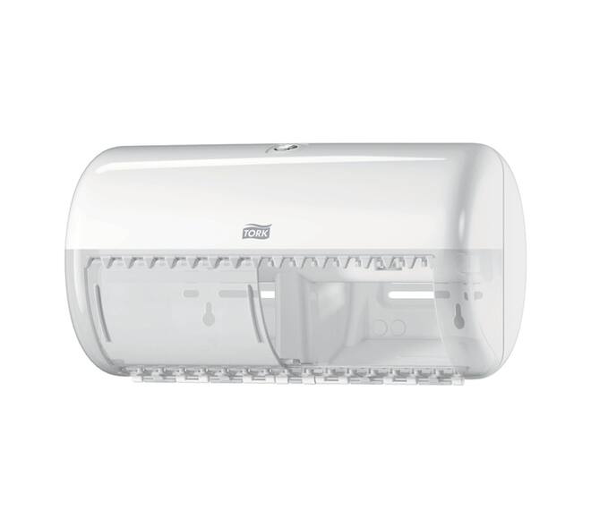 Toiletpapierdispenser Tork T4 Elevation duo wit 557000