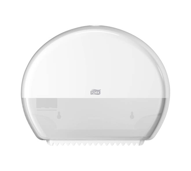 Toiletpapierdispenser Tork T2 Elevation jumbo klein wit 555000