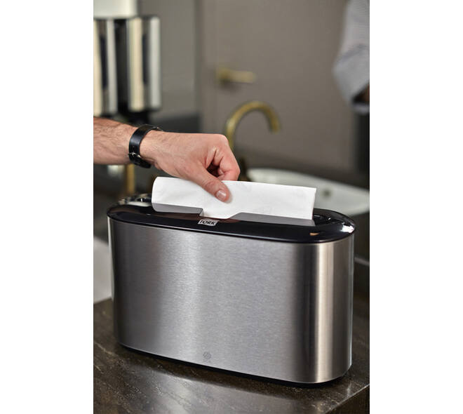 Handdoekdispenser Tork H2 Image Line Xpress countertop zilver 460005