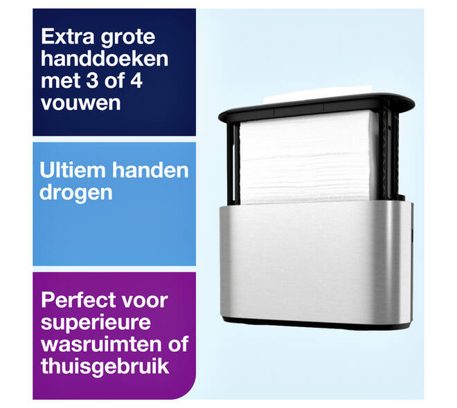 Handdoekdispenser Tork H2 Image Line Xpress countertop zilver 460005
