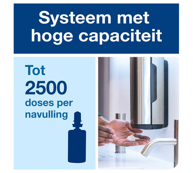 Zeepdispenser Tork S4 Image Line sensor 1000ml zilver 460009