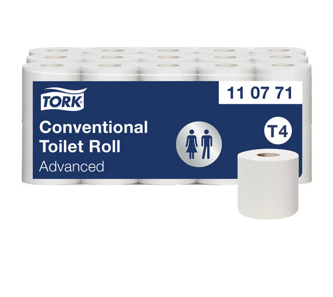 Toiletpapier Tork T4 Advanced 2-laags 400 vel wit 110771