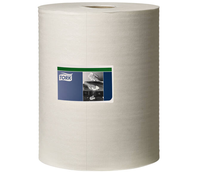 Reinigingsdoek Tork W2 Premium Heavy-Duty 1-laags 106m wit 530137
