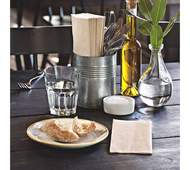 Lunchservet Tork Advanced 1/8 vouw 2-laags 328x325mm 200 vel naturel 477351