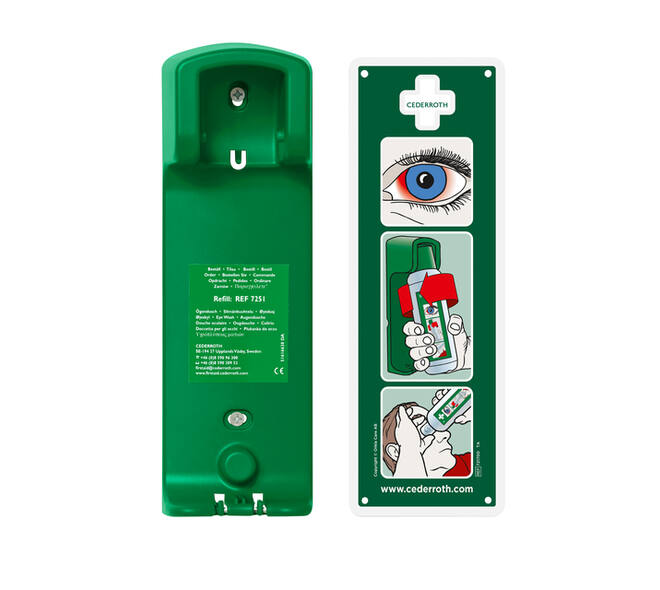 Oogdouche Cederroth 500ml wandhouder
