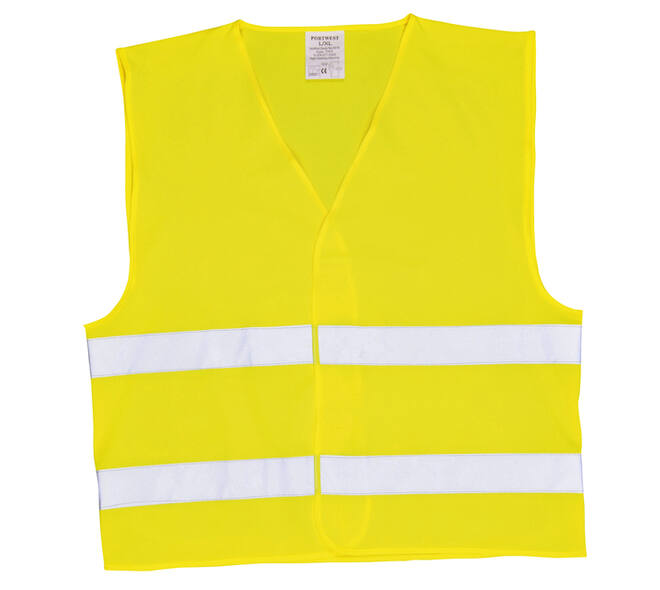 Veiligheidsvest Leina met opdruk "BHV " geel