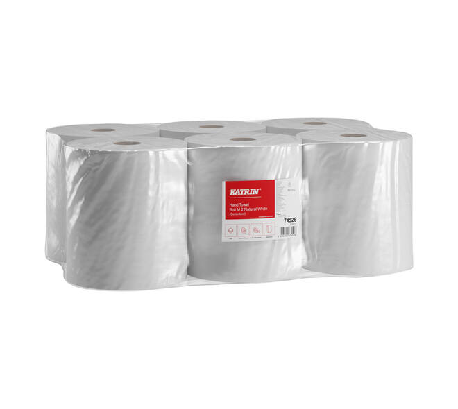 Poetspapier Katrin medium 2-laags 500 vel wit 74526