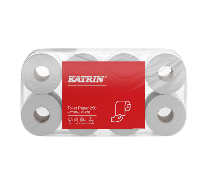 Toiletpapier Katrin 2-laags 250 vel naturel 169505