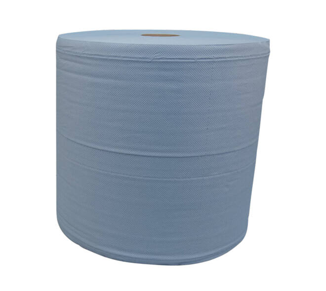 Poetspapier Katrin Industrial extra groot 3-laags 1000 vel blauw 464262