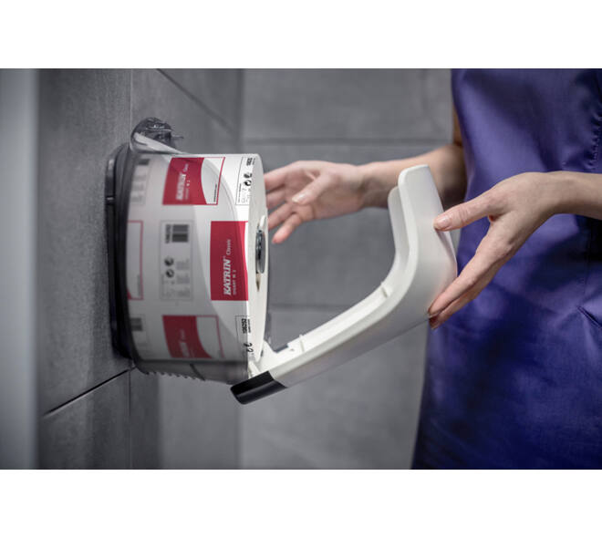 Toiletpapierdispenser Katrin Gigant S jumbo klein wit 90069