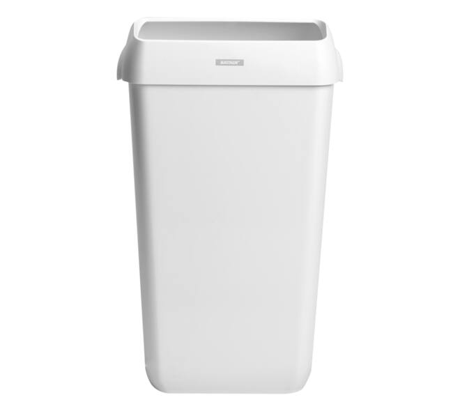 Afvalbak Katrin open inworp 25 liter wit 91899