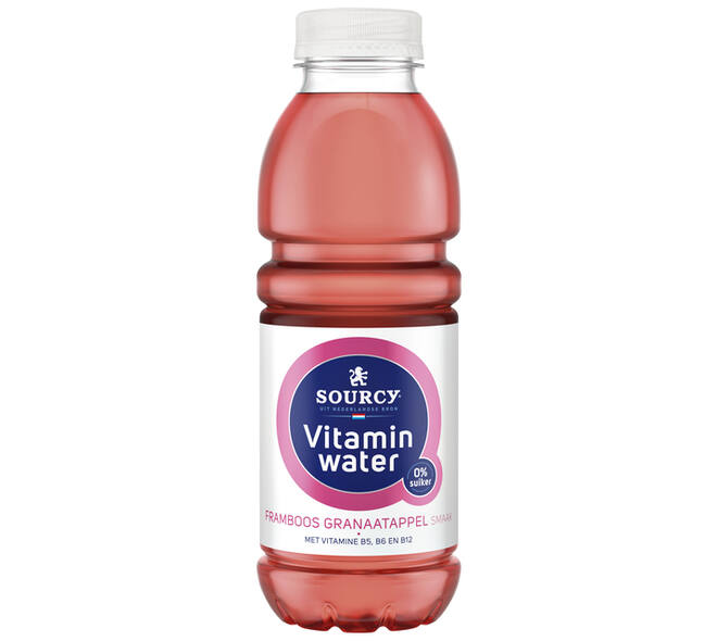 Water Sourcy vitamin framboos/granaatap fles 500ml