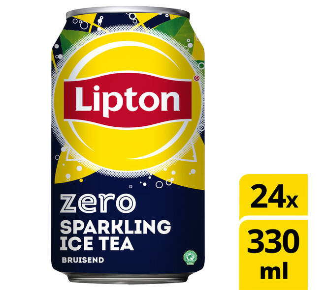 Frisdrank Lipton Ice Tea sparkling zero blik 330ml