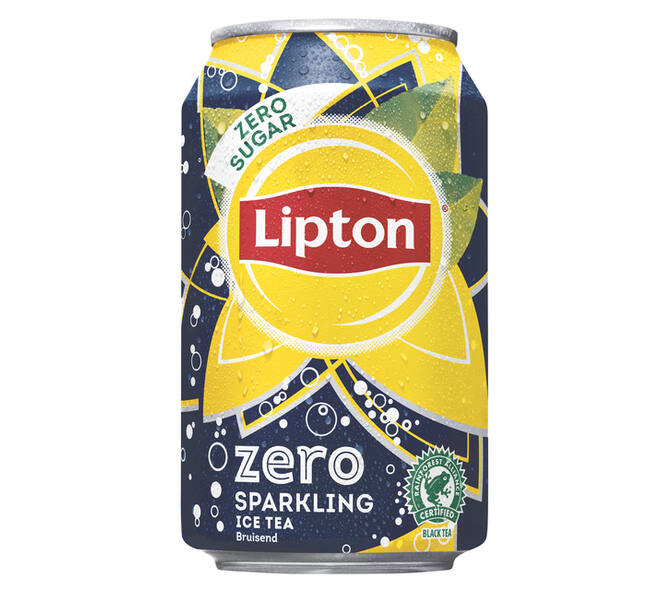 Frisdrank Lipton Ice Tea sparkling zero blik 330ml