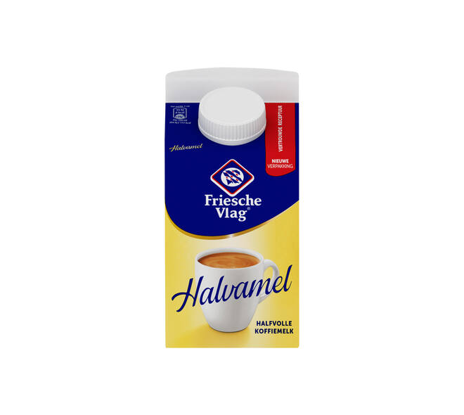 Koffiemelk Friesche Vlag halvamel 455ml