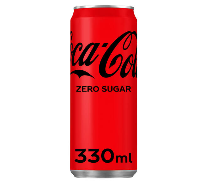 Frisdrank Coca Cola zero blik 330ml