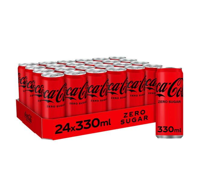 Frisdrank Coca Cola zero blik 330ml