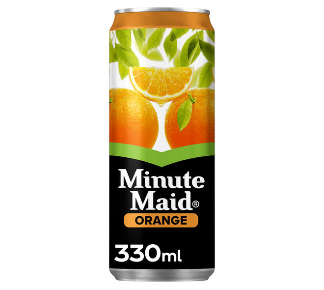 Frisdrank Minute Maid orange nectar blik 330ml