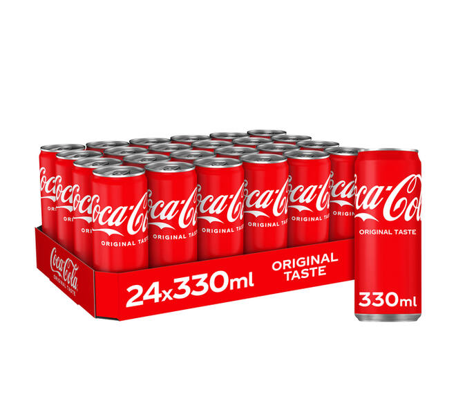 Frisdrank Coca Cola Regular blik 330ml