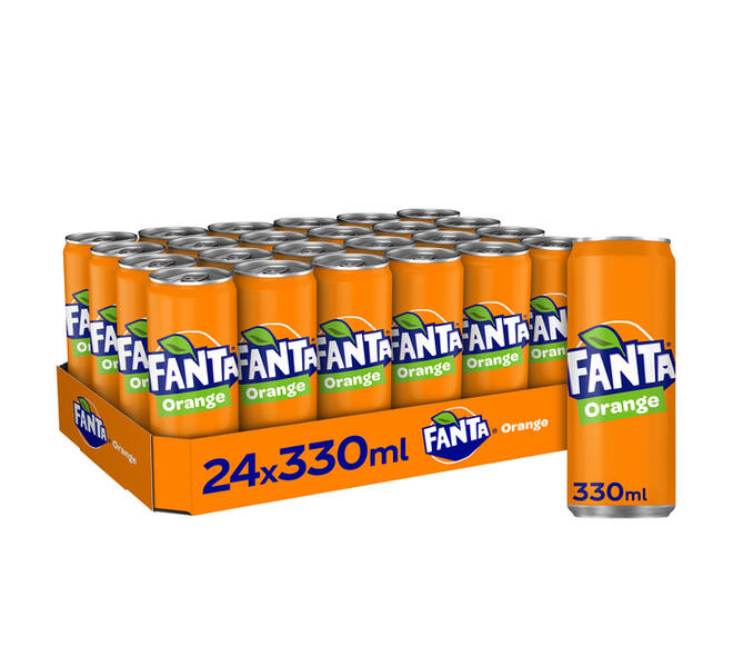 Frisdrank Fanta orange blik 330ml