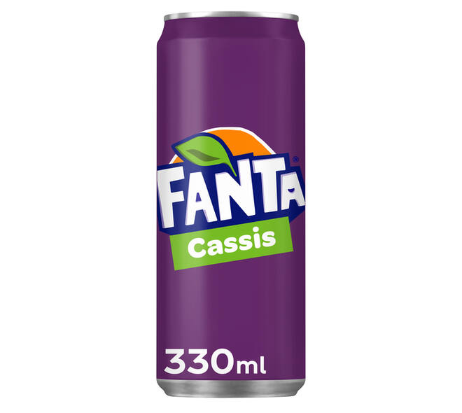 Frisdrank Fanta cassis blik 330ml