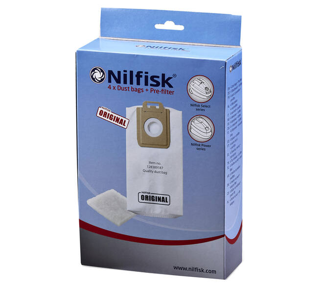 Stofzuigerzak Nilfisk Select 4 stuks